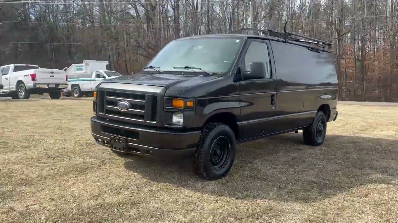 2011 Ford E-250 Econoline Cargo Van Exterior and Interior View 