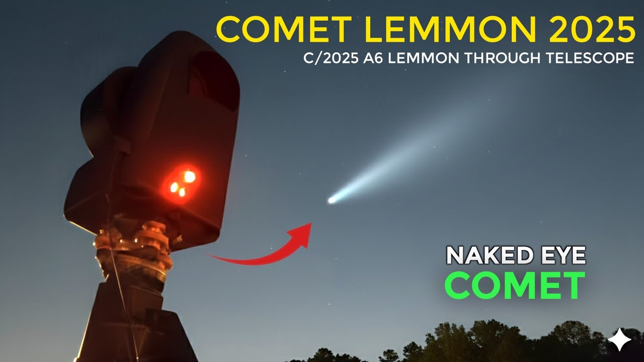 I Captured Comet C/2025 A6 (Lemmon) Through My Telescope | Rare Celestial Visitor ☄️