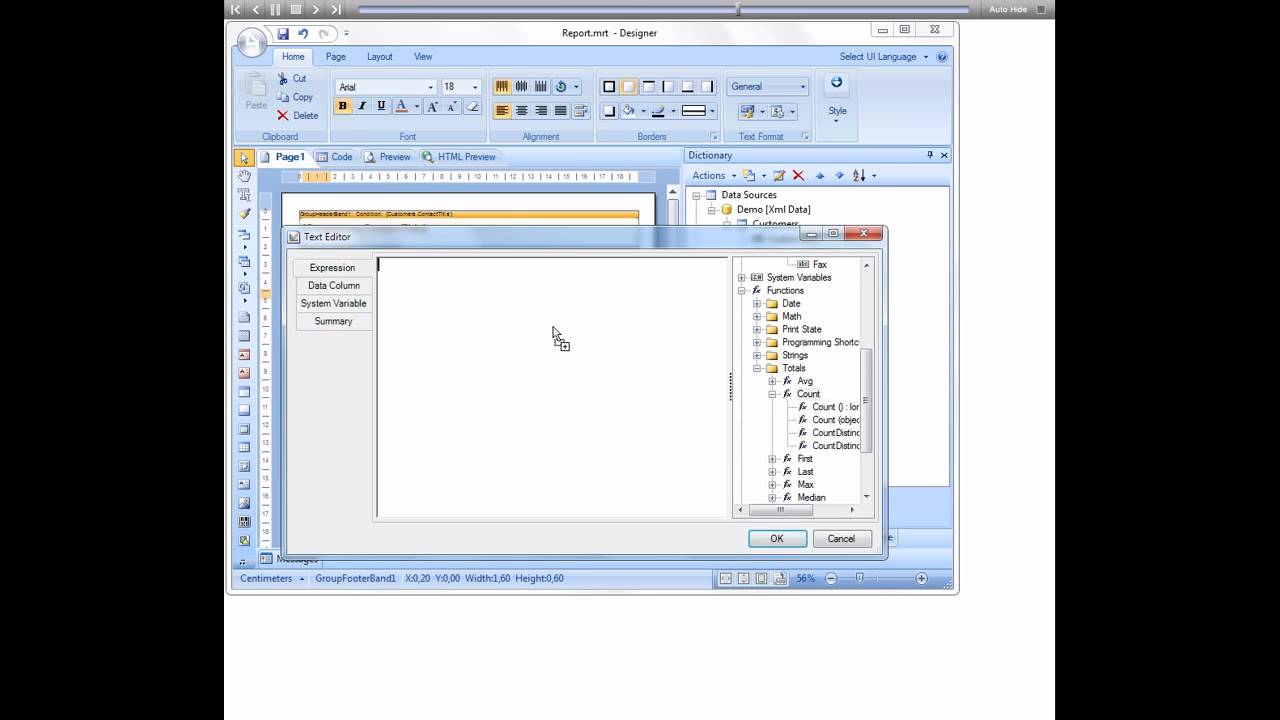 Report with Groups - Stimulsoft Reports - [Shot on version 2012.1]