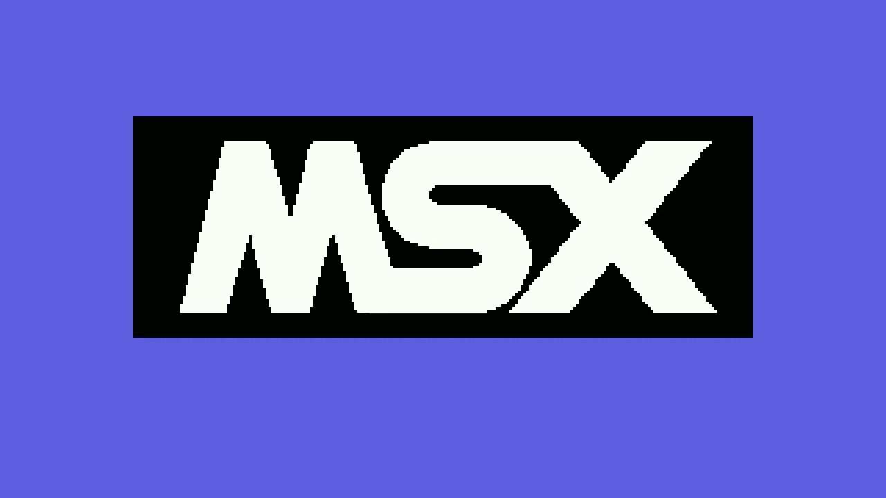 MSX1 boot logo by gdx (original version)