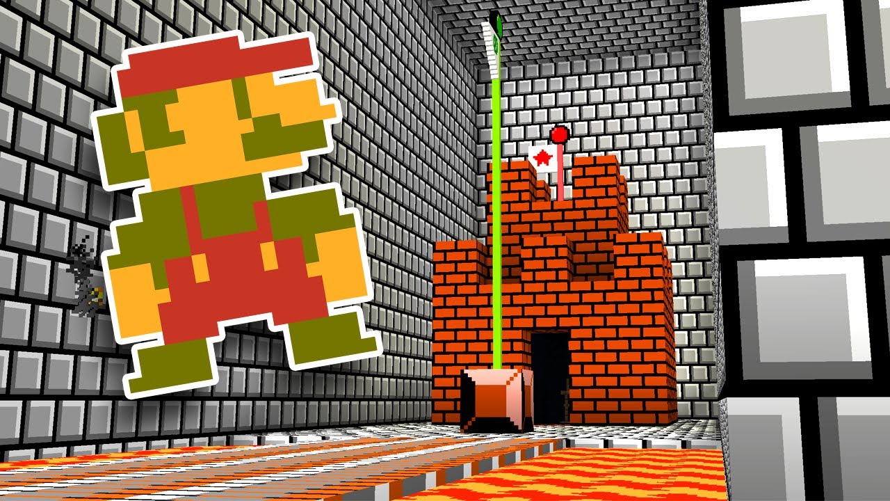 Minecraft But It's Super Mario