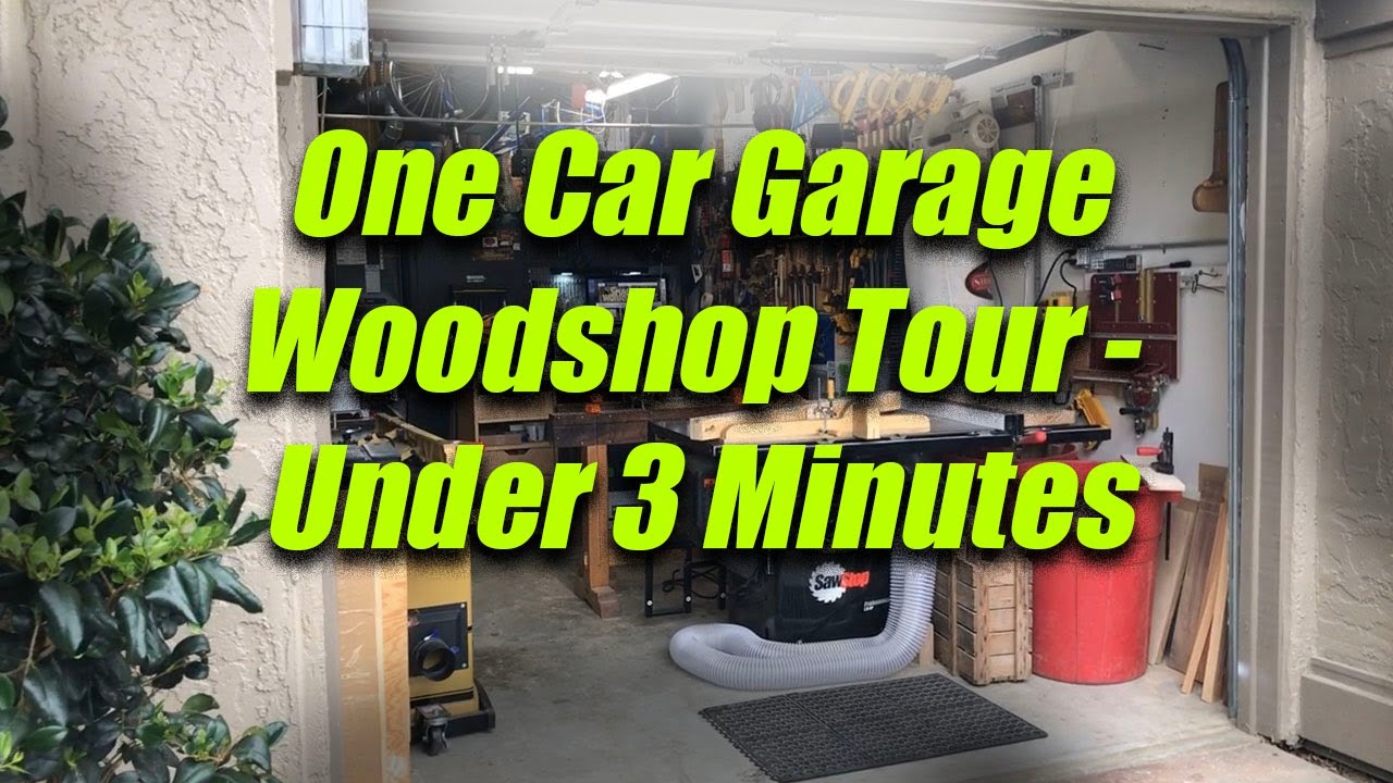 Small One Car Garage Workshop Tour (under 3 minutes) - A Layout That Works for Me