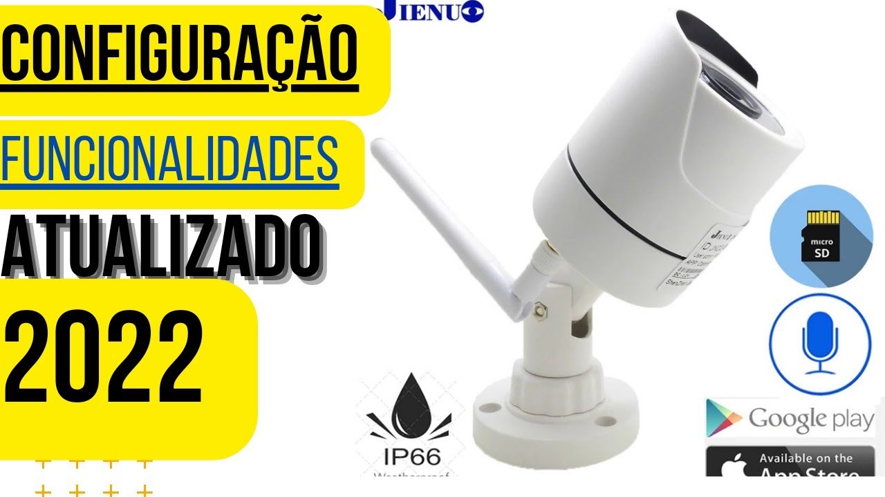 como configurar câmera ip Wi-Fi jienuo aplicativo CAMHIPRO| configuração e suas funcionalidades