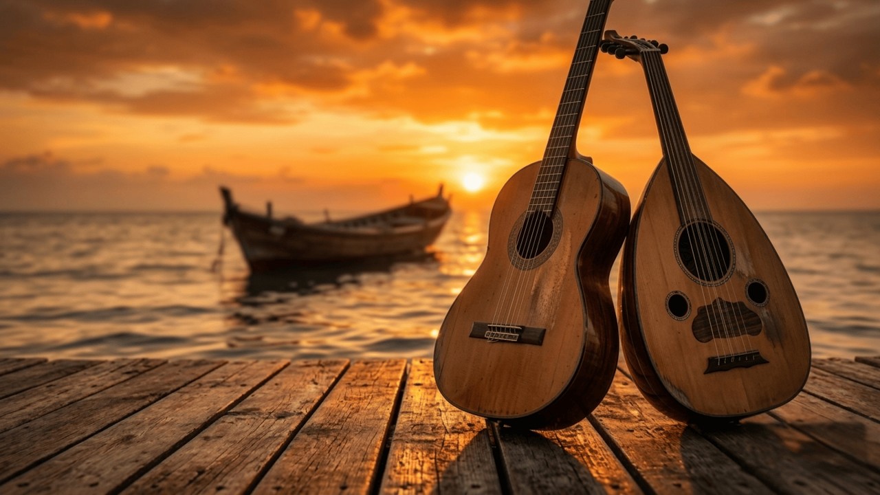 Mediterranean Sunset | Relaxing Oud & Flamenco for Focus
