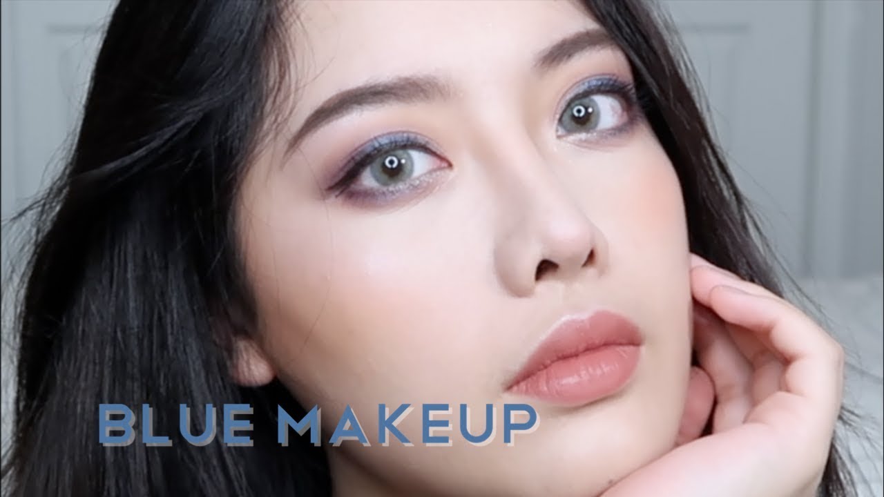 【Lulu's beauty】Blue eye makeup challenge 灾难色眼妆挑战！💙蓝色眼影-🌃星空里的一摸蓝