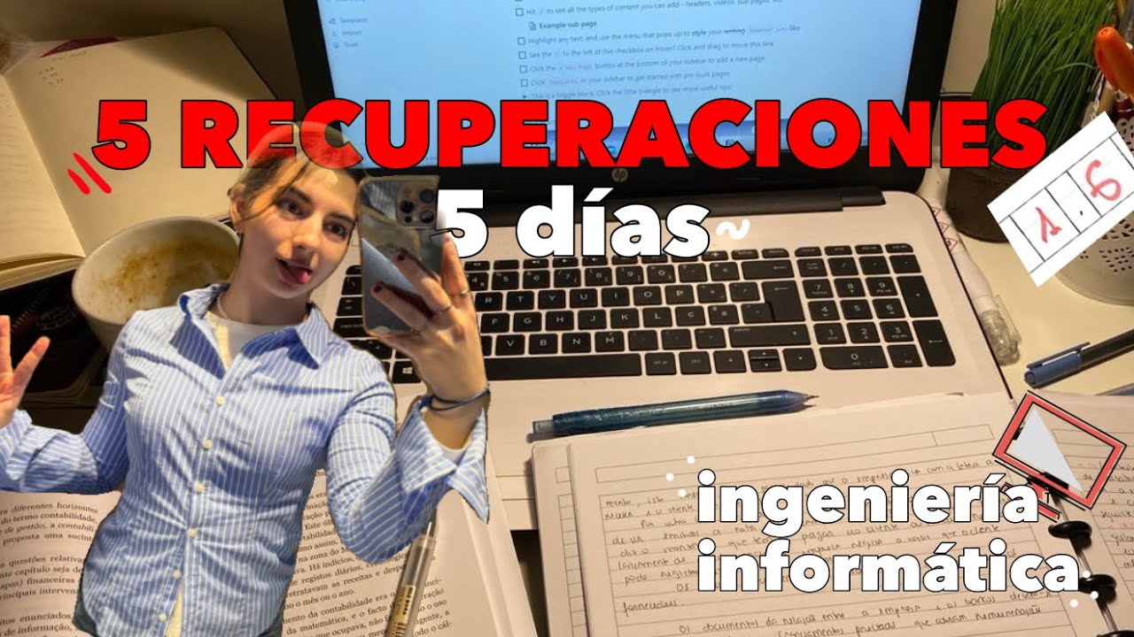 5 RECUPERACIONES en 5 DÍAS 😰 | VLOG Semana Ingeniería Informática 💻🚩
