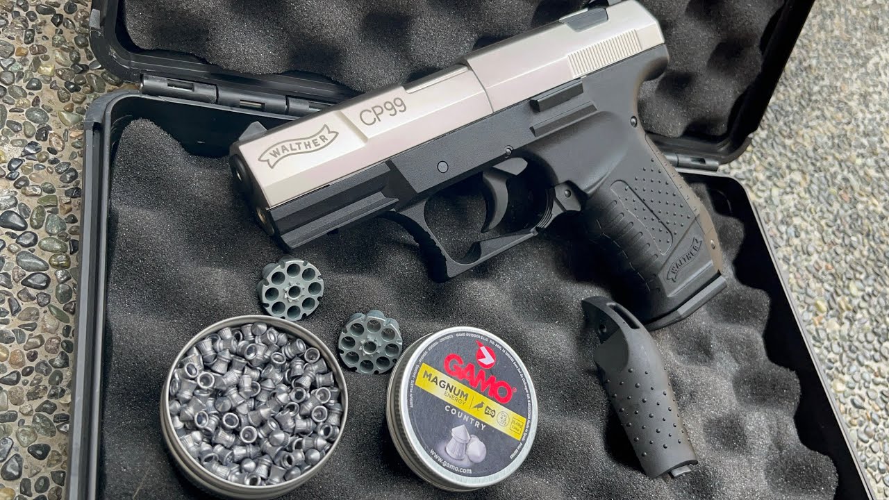 Umarex Airgun Walther CP99 cal 177 C02 Powered Non-Blowback Pistol quick review and testing