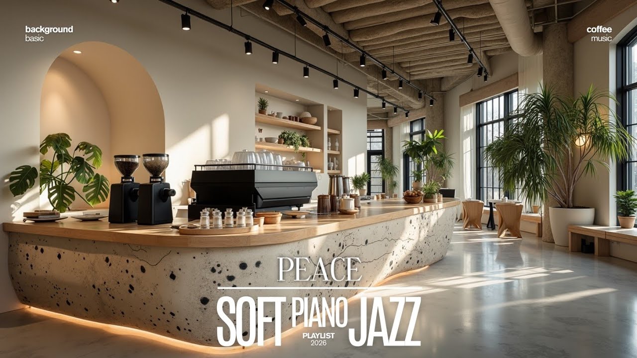 Delikatny Jazz Fortepianowy do Pracy | Spokojna Muzyka do Skupienia i Ambiance Kawiarni