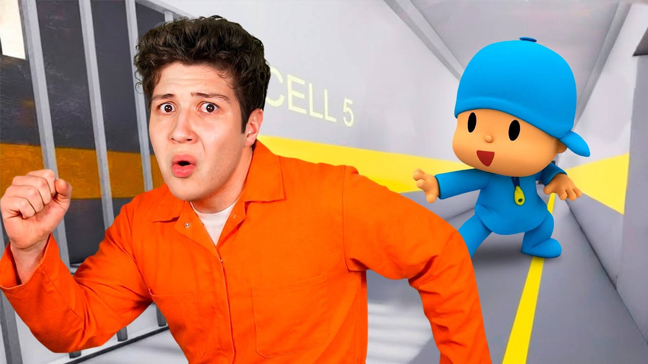ESCAPANDO de la PRISIÓN de POCOYO! 👮‍♂️🔒 (Barry´s Prison Run Roblox)