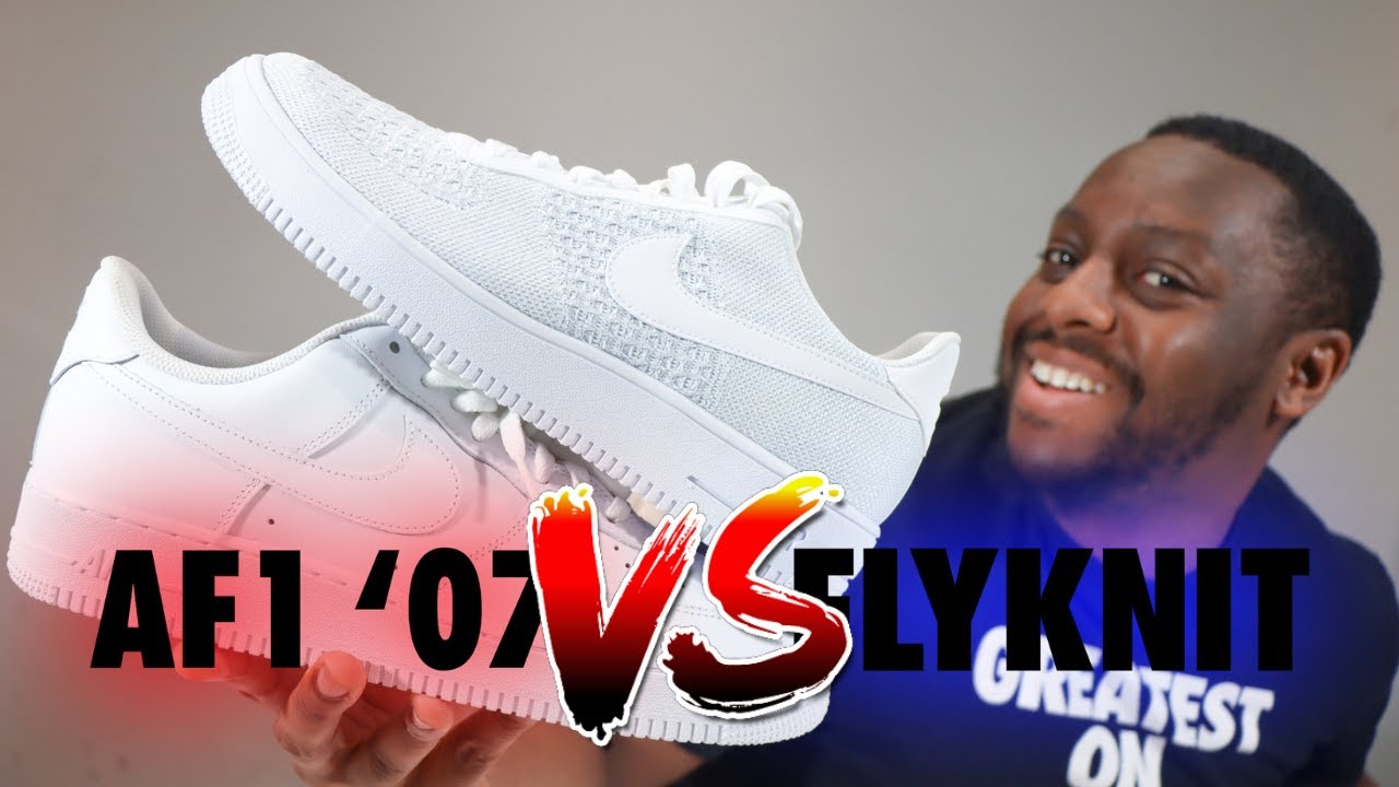 Air Force 1 '07 VS AF1 Flyknit 2.0 MicroSchopes 016 Schopes CW2288 111 AV3042 100 White Platinum