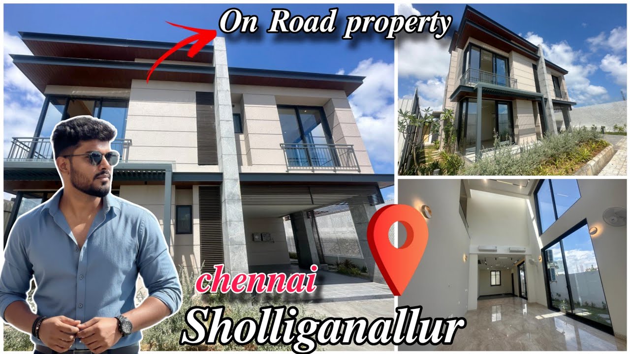 ID 500 📍CHENNAI Sholliganallur on road Gated community villa for sale 🏡#omr 