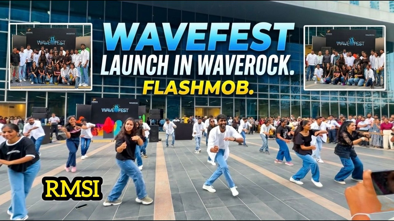 Wavefest 2026 Flashmob | Waverock | Hyderabad | RMSI | Group Dance #flashmob #waverock #dance #yt
