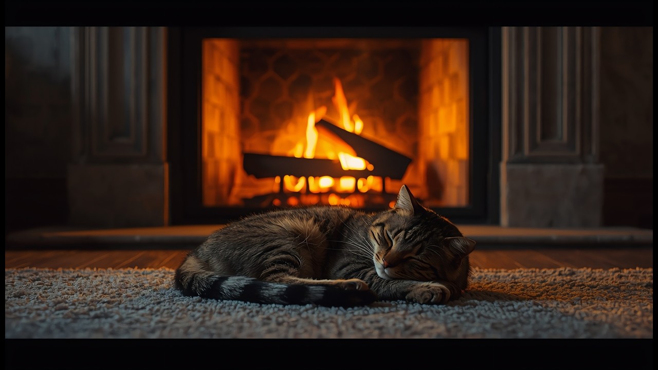 Fireplace Dreams and Crackling Fire