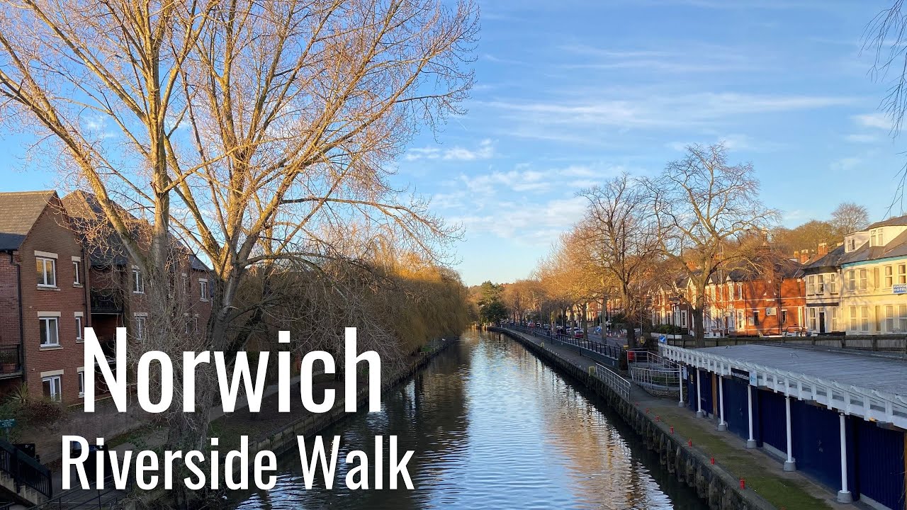 Norwich Riverside walk tour from Britannia Rd to Prince of Wales Road