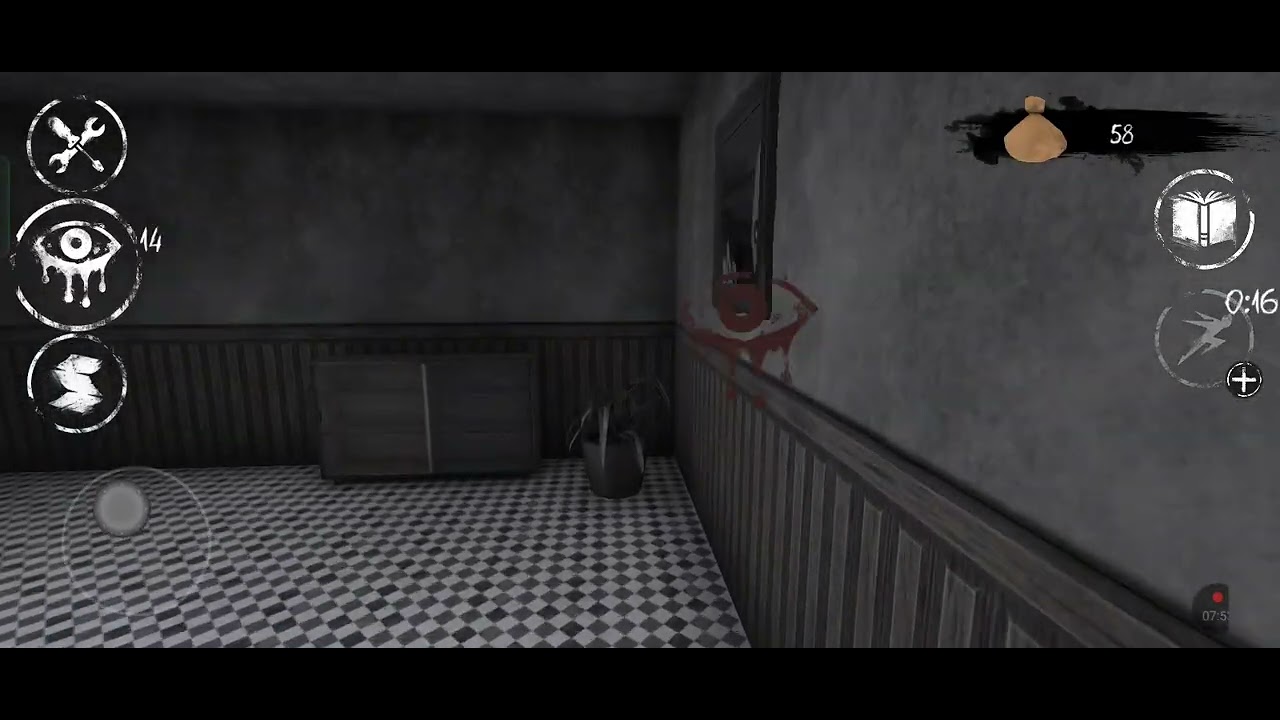 Eyes the horror game, collected 92 bags( nhận 92 túi), endless, map mansion + charlie