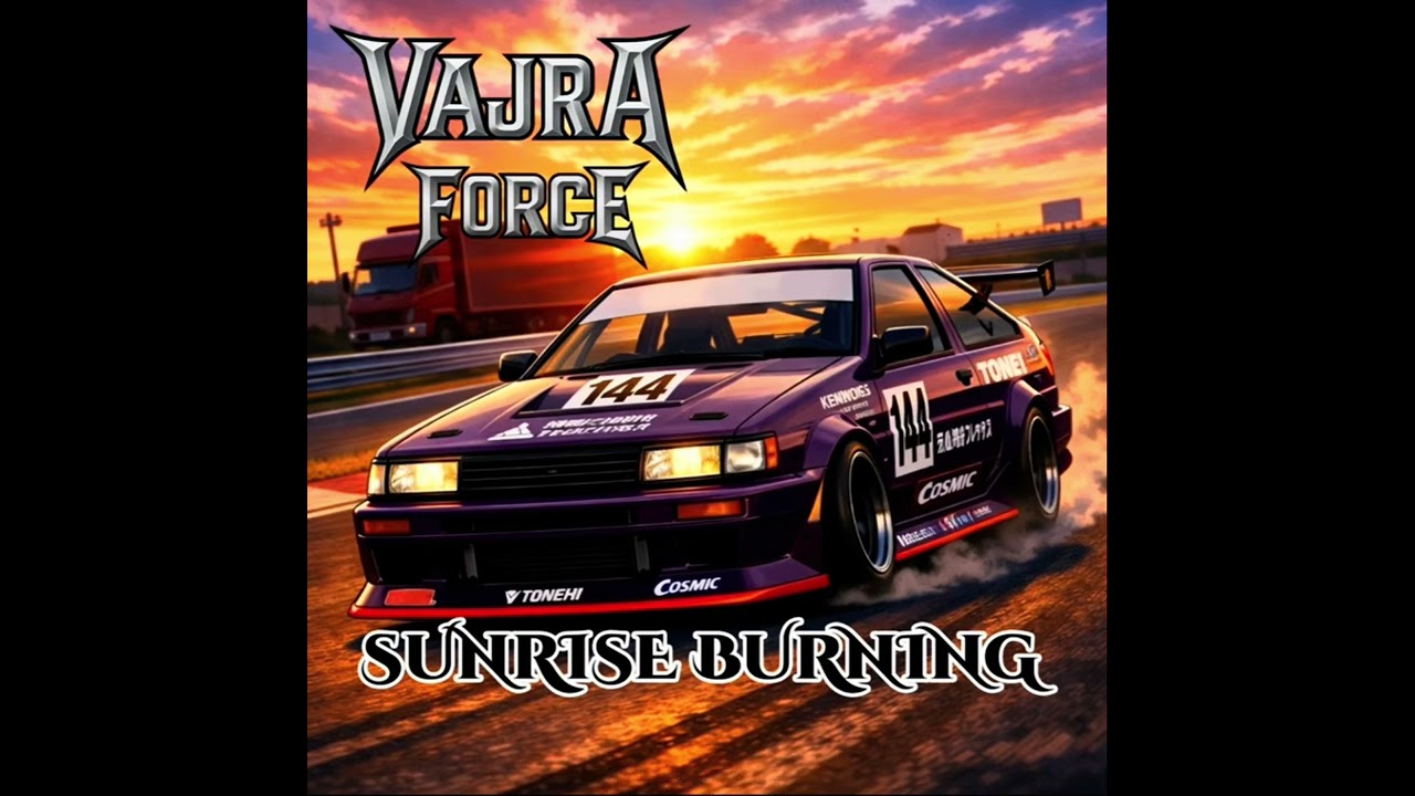 Sunrise Burning@VAJRAFORCE_official #heavymetal #hardrock #drift #motorsport #日比野哲也