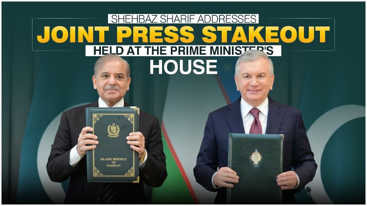 Prime Minister Shehbaz Sharif Addresses Joint Press Stakeout held at the Prime Minister's House