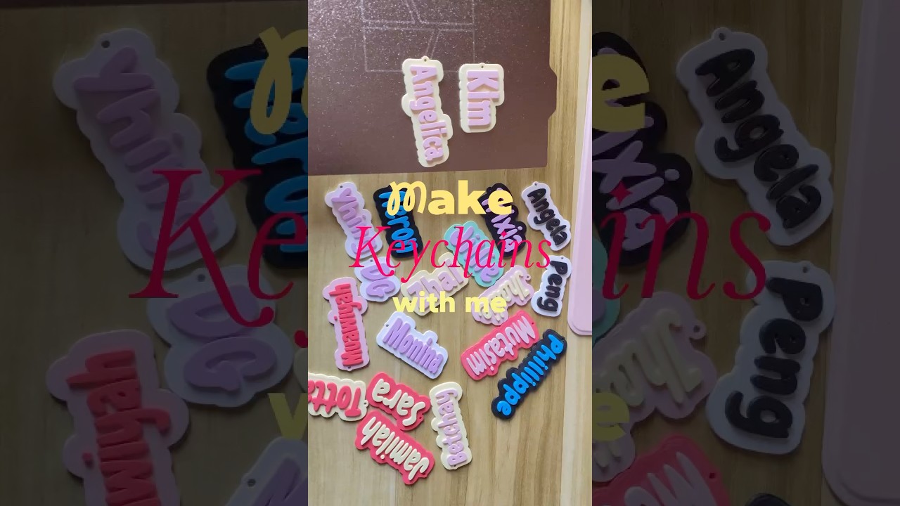 Make Personalized Keychains With Me Using 3D Printer From Bambu Lab