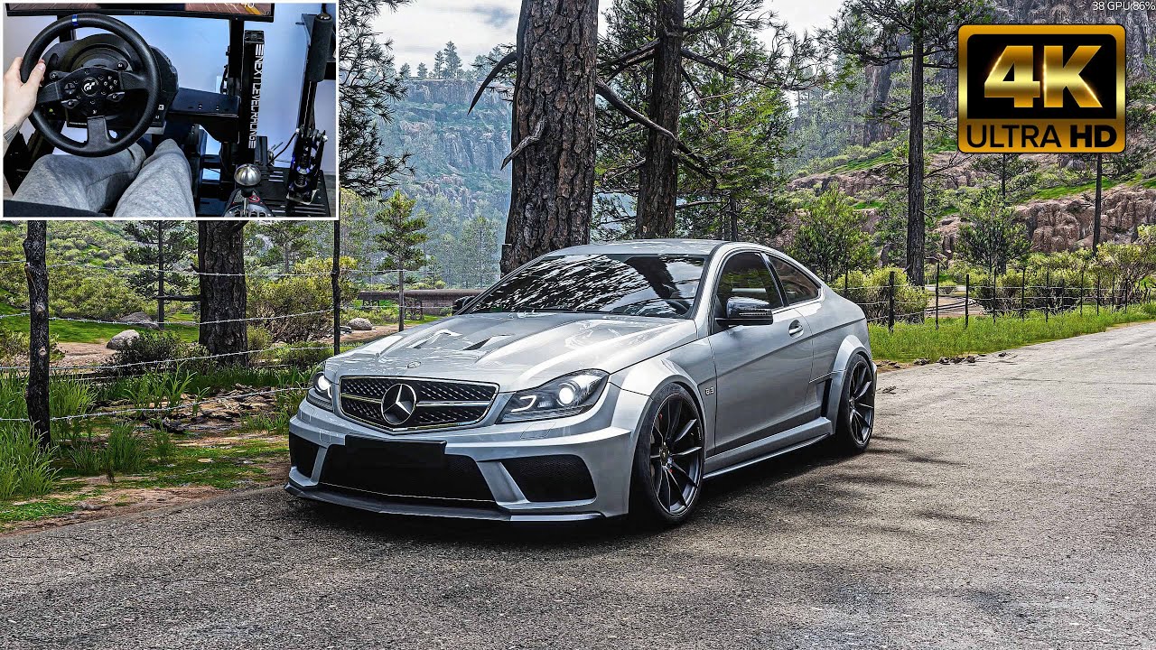 Mercedes Benz C63 AMG Coupe 900HP - Forza Horizon 5 | Steering Wheel Gameplay