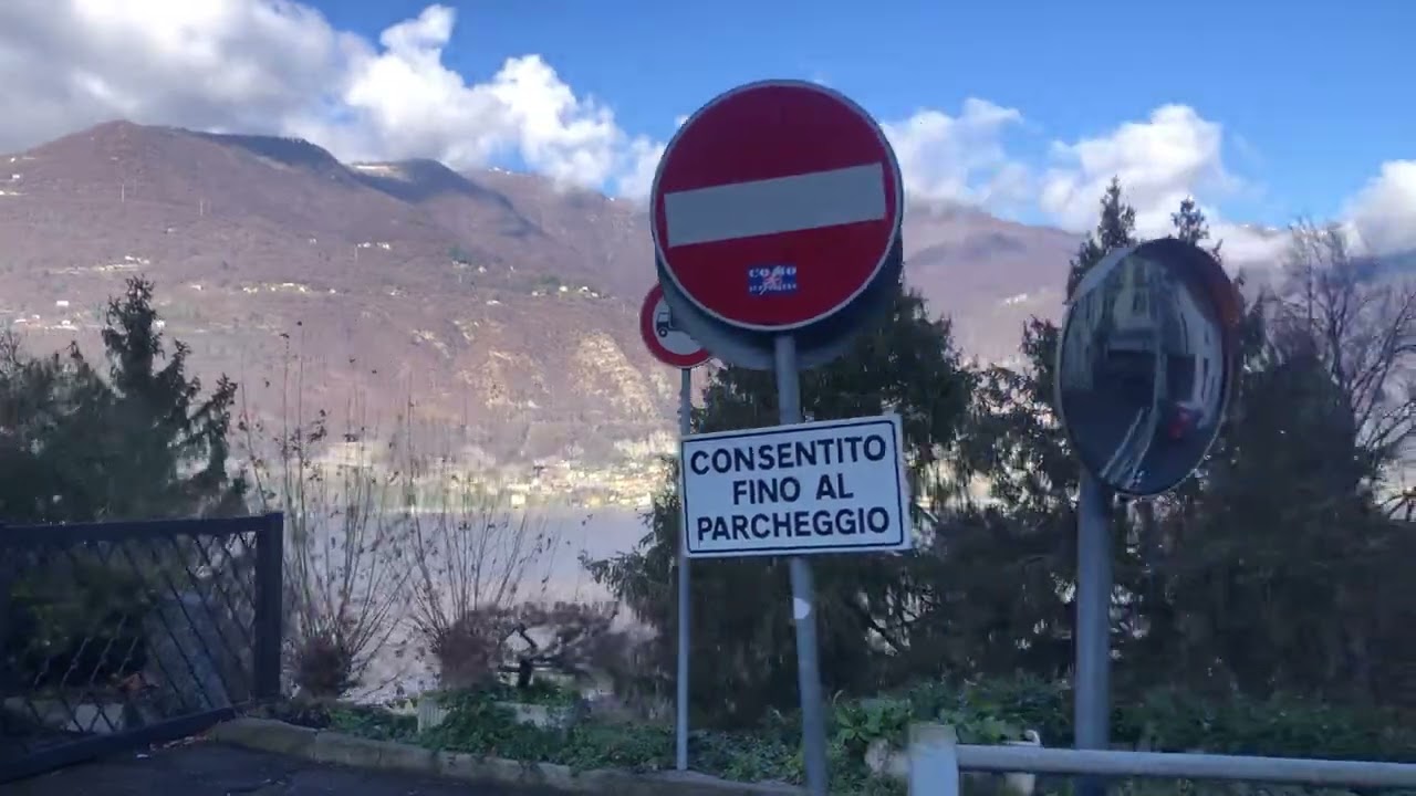 The bus ride from Como to Bellagio