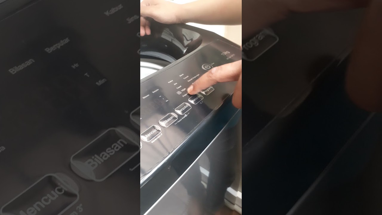 tutorial megunakan  mesin cuci HISENSE otomatis berat 13 kg