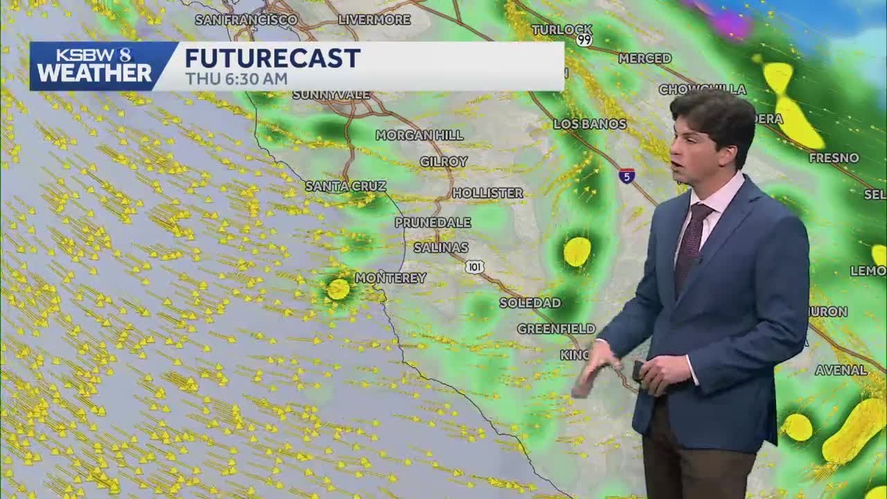 Scattered showers with thunderstorms today as colder air arrives