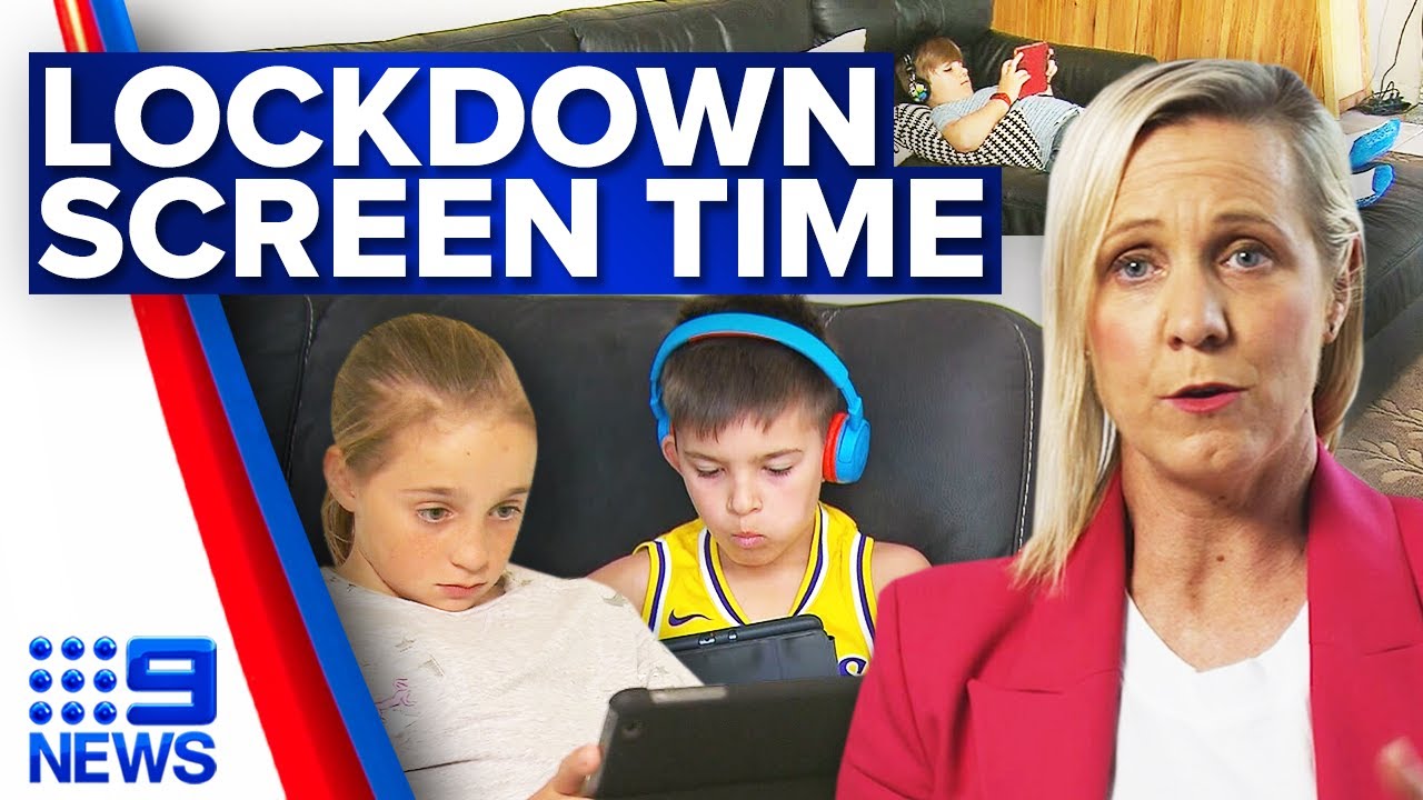 Screen time in lockdown impacting children&rsquo;s health | Coronavirus | 9 News Australia
