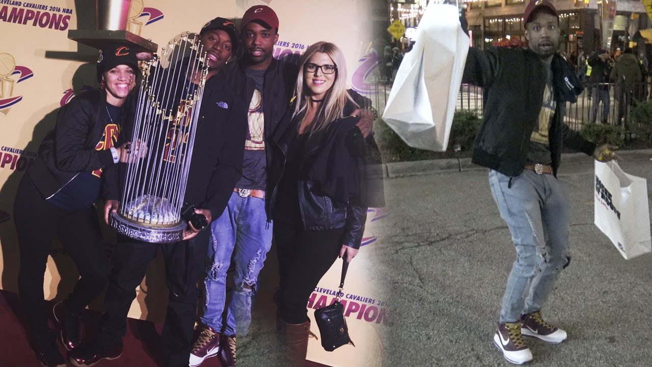 I WATCHED LEBRON JAMES RING CEREMONY CAVS VS KNICKS! W/ D&B NATION! RARE UNRELEASED SHOES! HEAT COP!