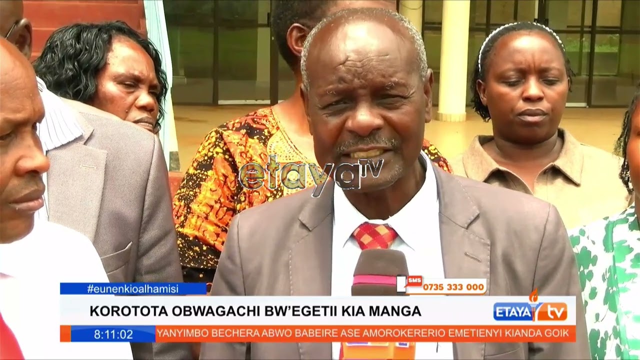Nyamira committee on Sports, Culture, Gender and Social services inspects the construction of Manga