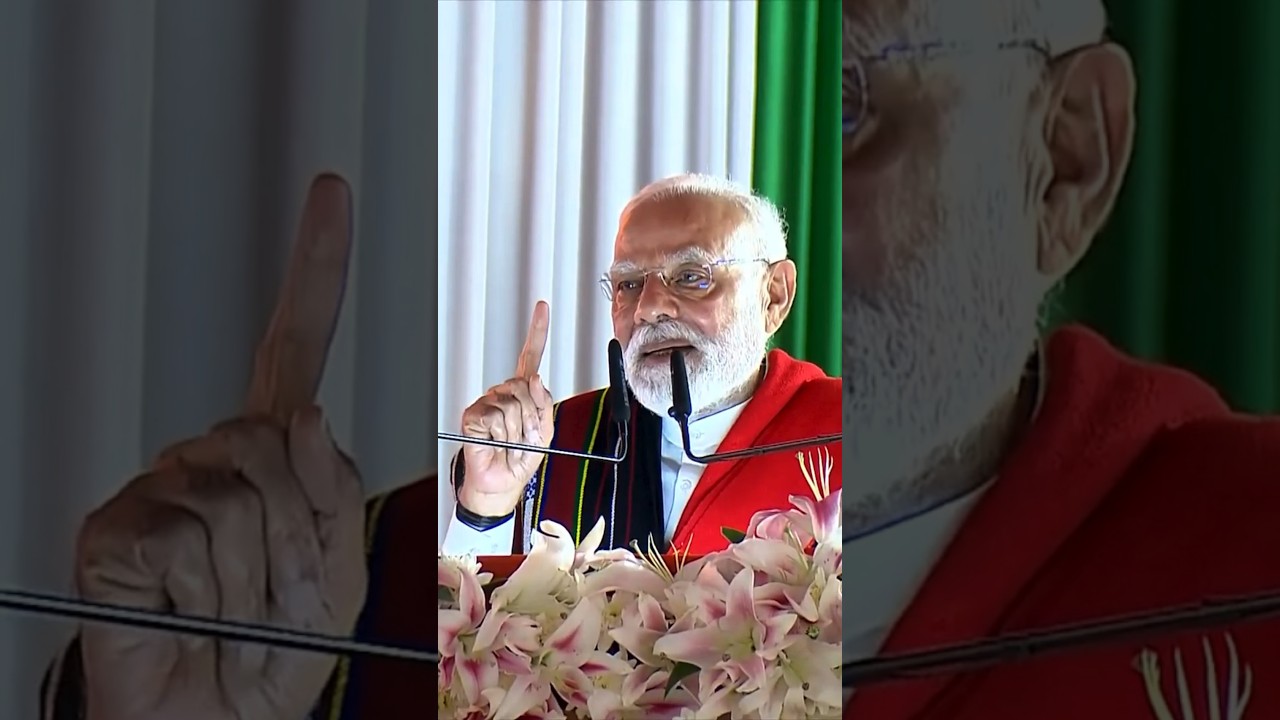 PM Modi extends his gratitude to the people of Manipur for unconditional love and welcome | #shorts