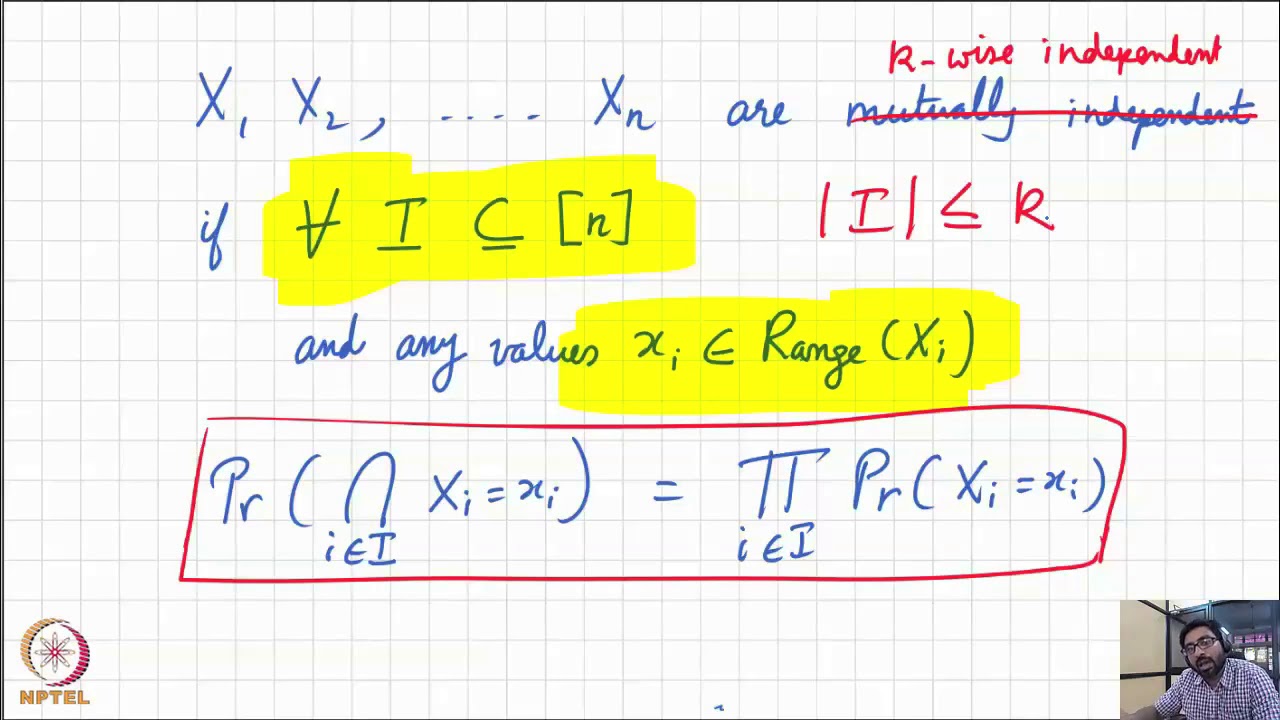 Lesson 27  Pairwise independence