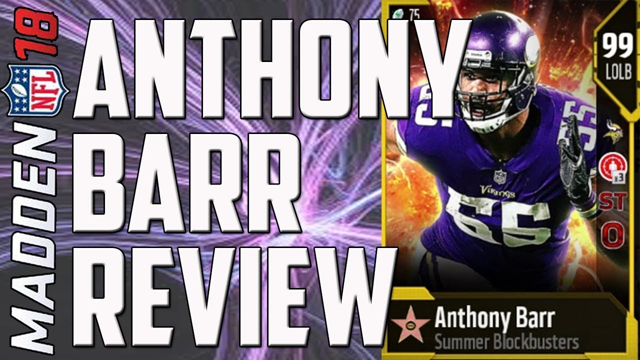 How Good is 99 Overall Anthony Barr? MUT 18 Card Review
