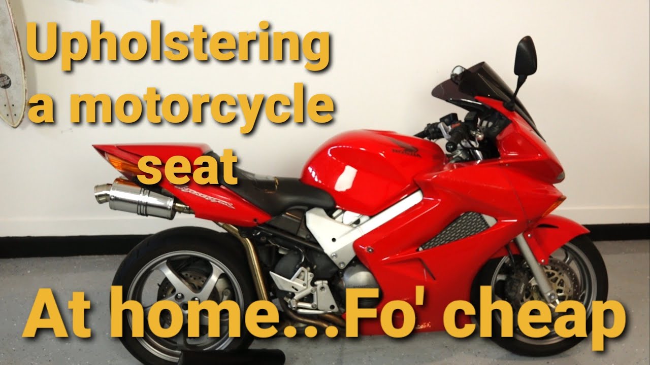 Learn how to upholser a motorcycle seat at home