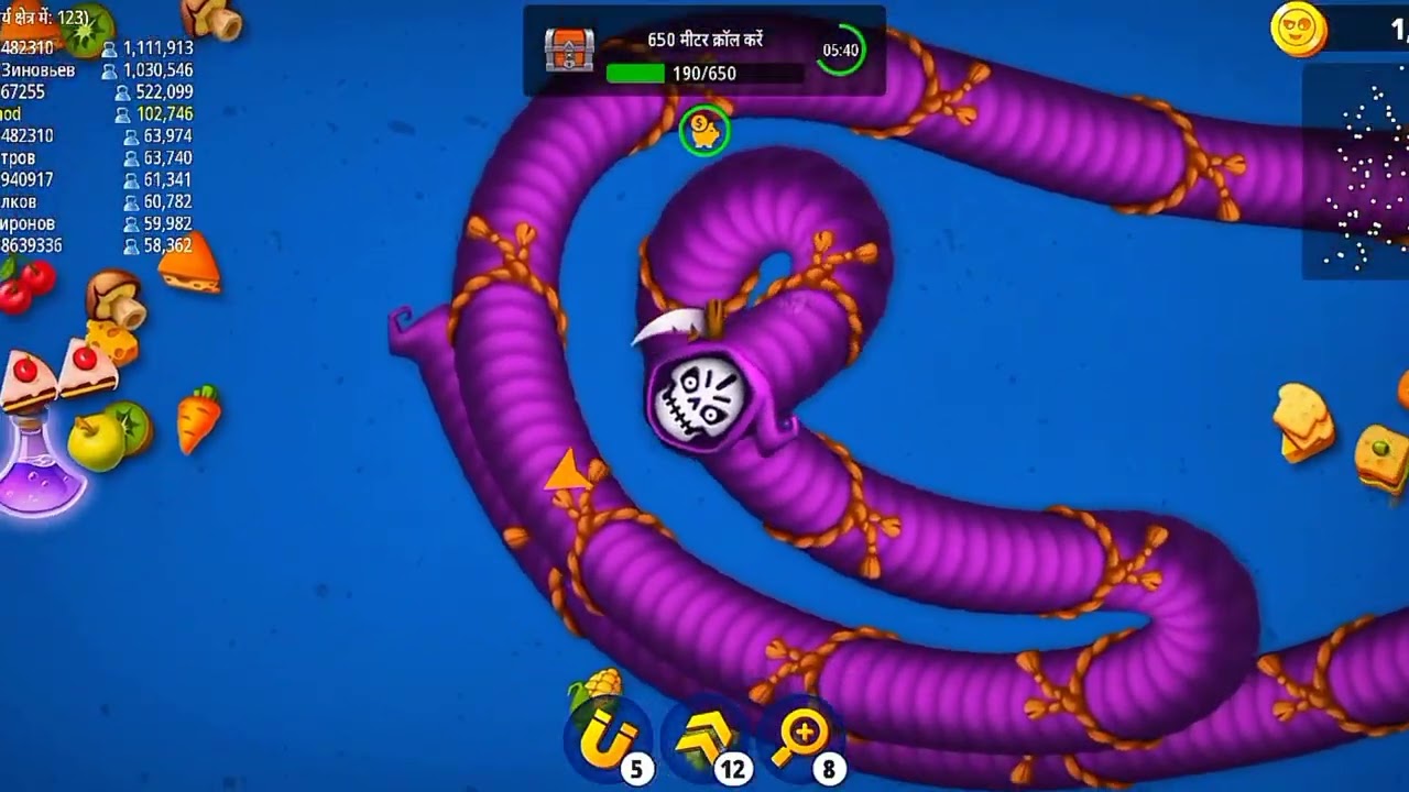 MOUT KA KHEL 😱 WORM ZONE CHALLENGE 😈 @NIHALGAMEZONE 