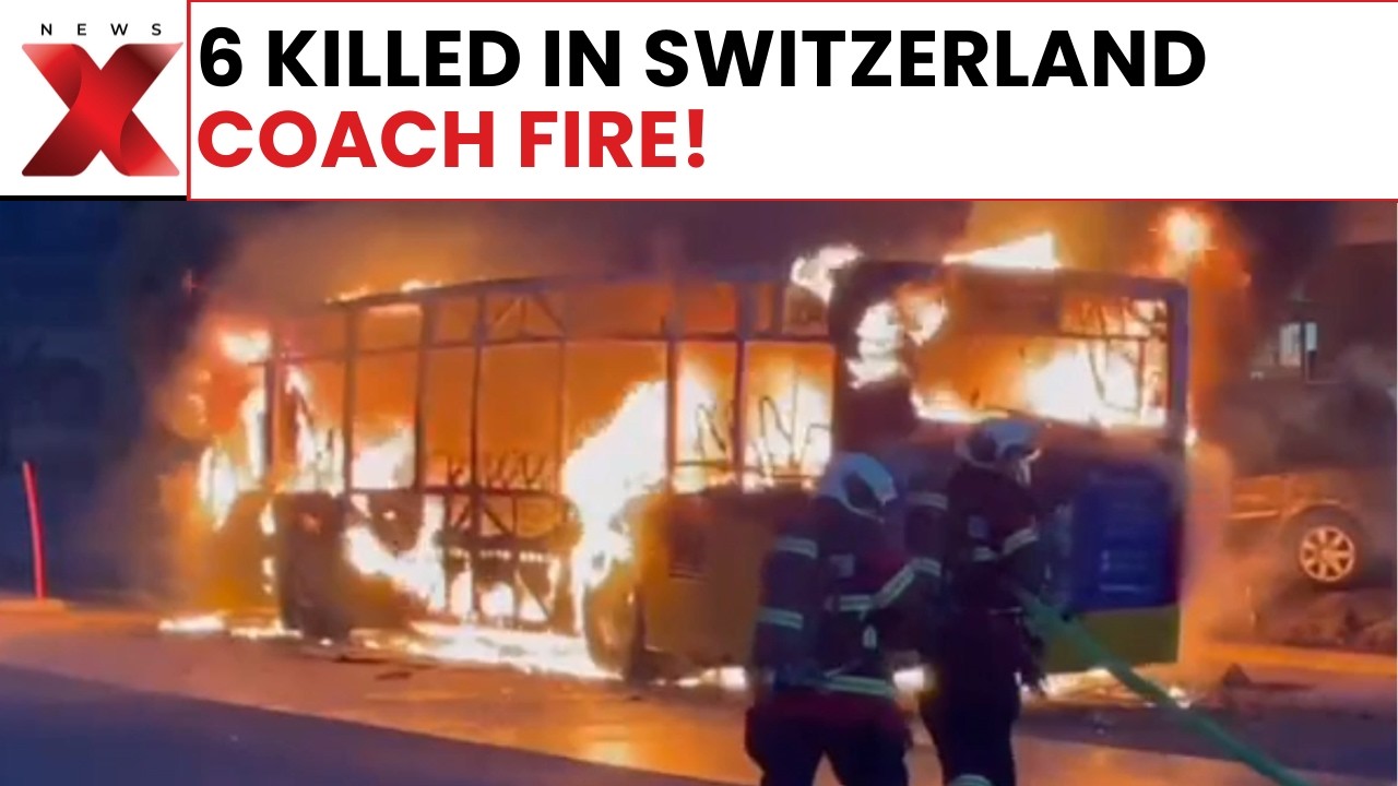 Six Dead After Bus Fire In Kerzers Switzerland As Police Launch Probe | NewsX