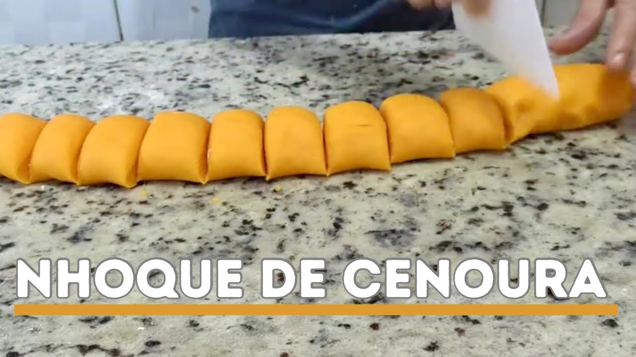 Receita NHOQUE DE CENOURA - Super Prático de fazer