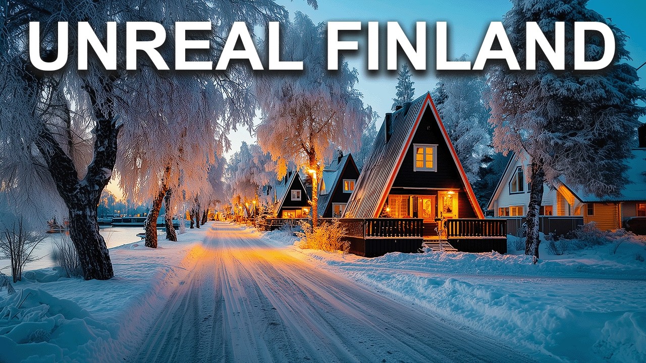 Finland in Winter Looks Fake… Seriously | Travel Documentary 4K