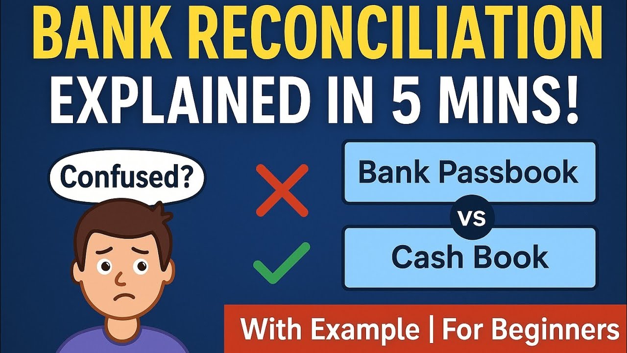 Bank Reconciliation Statement Made Easy🔥| BRS Explained with Simple Tricks |Accounting for Beginners