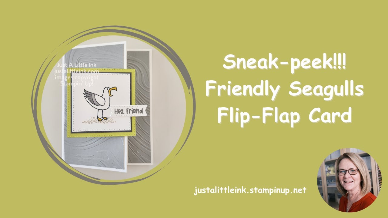 Friendly Seagulls Flip-Flap Card