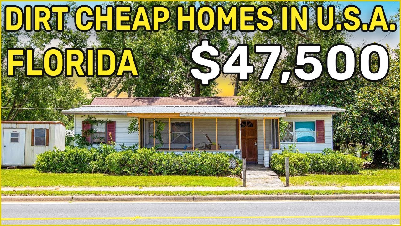 DIRT CHEAP! 5 Homes Under $80.000 in Florida | Affordable Retirement Homes