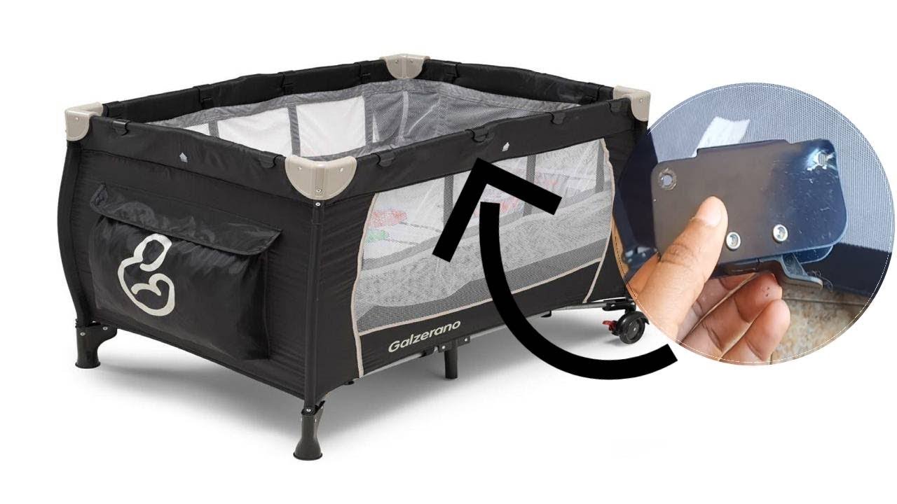 Como concertar travas de Berço/Chiqueirinho portátil.