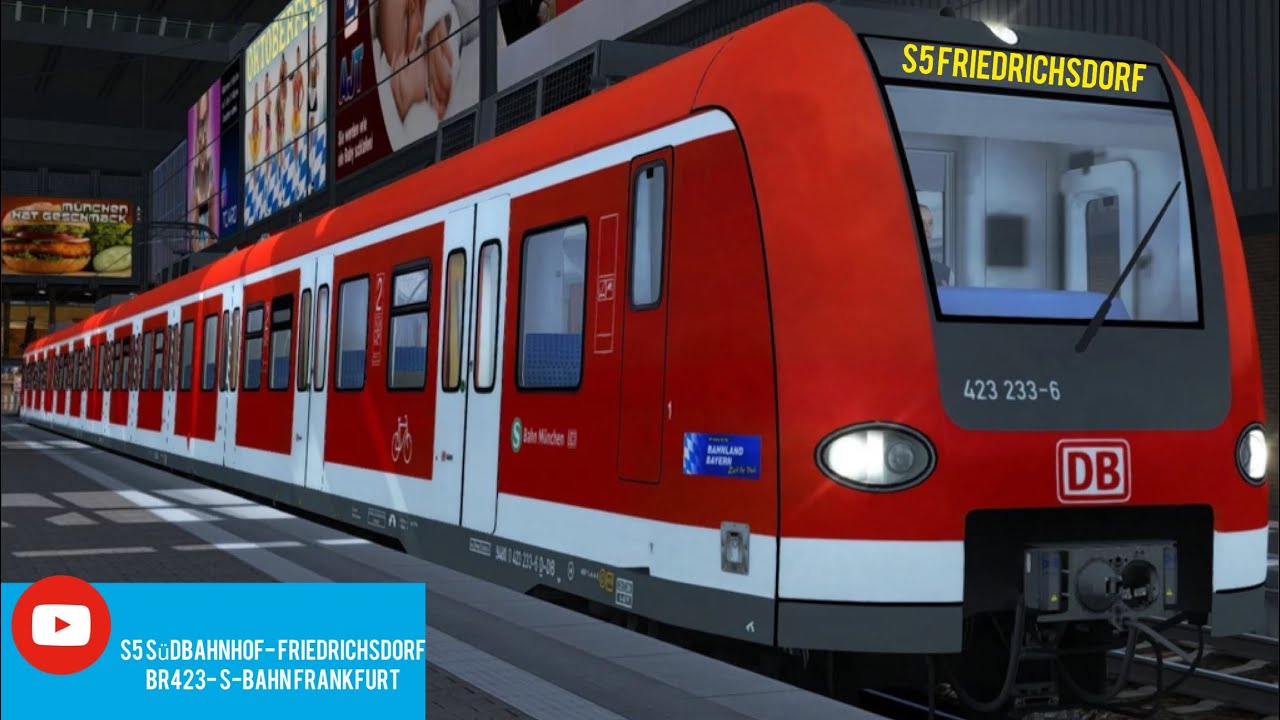 S5 Friedrichsdorf | S-Bahn Rhein Main- Durch Frankfurt | RWA BR423 (DB) | TS2022 Classic | Veasuxcs