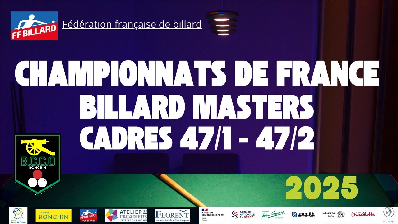 Championnat de France Masters - Cadre 47/2 - Billard 1 - phases finales