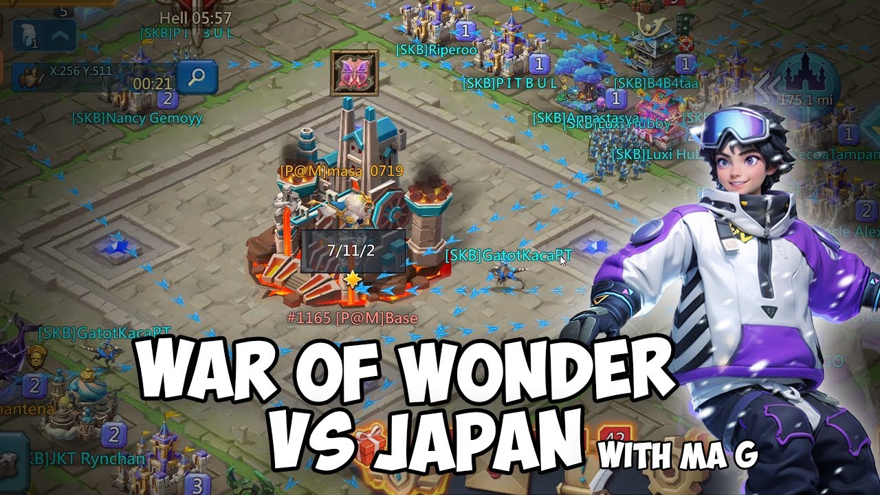 War Of Wonder vs Guild Japan - Lords Mobile Indonesia