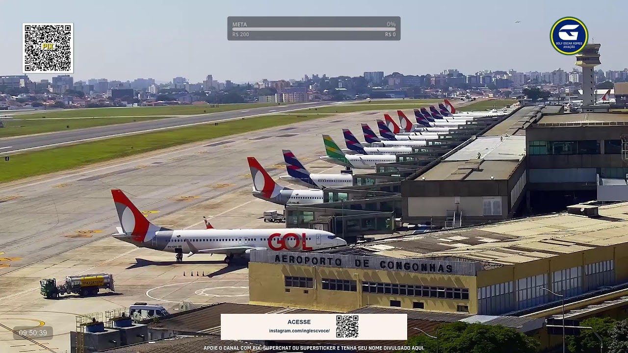 SBSP LIVE #2 - Aeroporto de São Paulo AO VIVO - CGH Airport - 16/02 Manhã