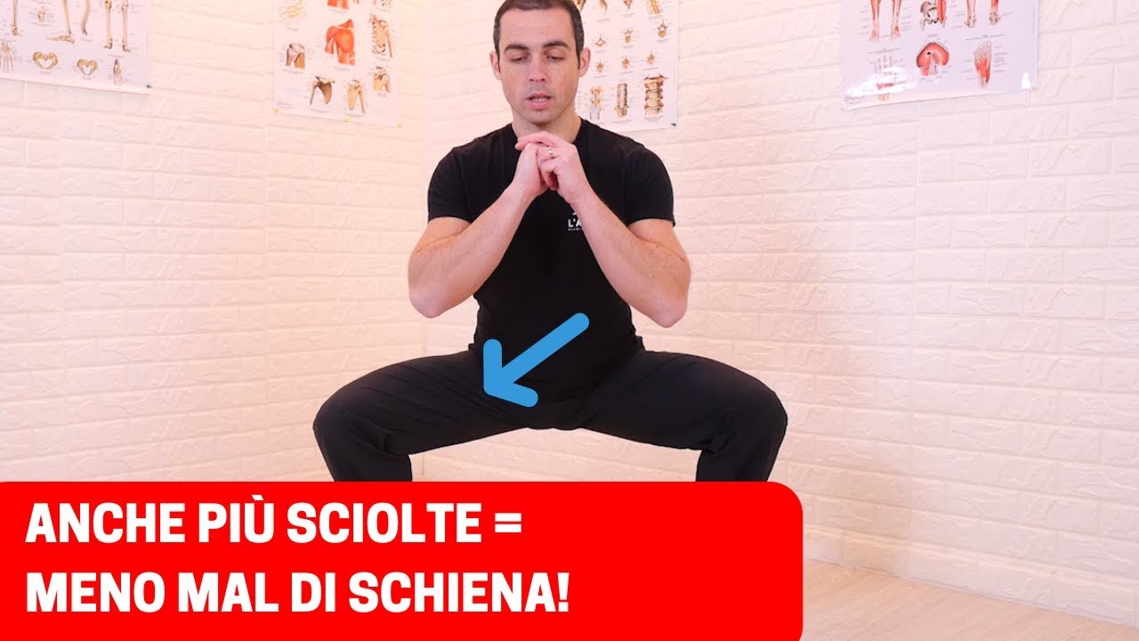 ANCHE e BACINO PIÙ SCIOLTI = MENO MAL DI SCHIENA. 5 ESERCIZI semplici ed efficaci