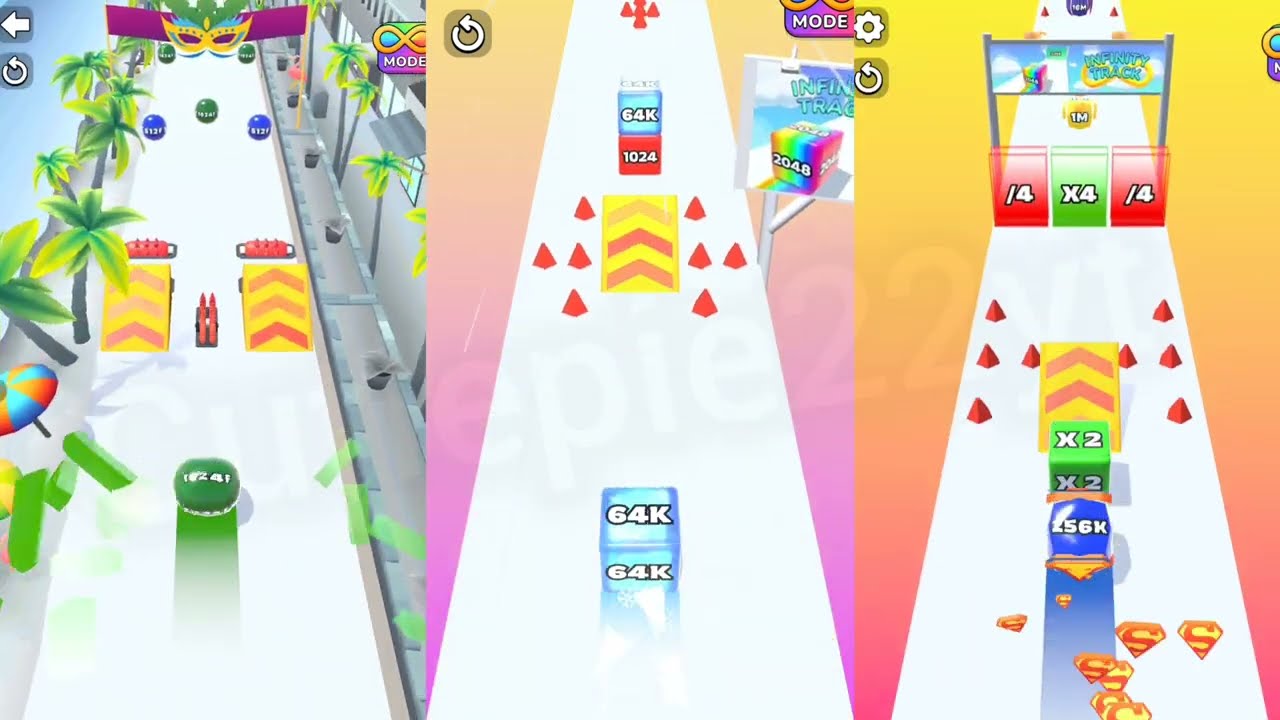 [Previous Version vs Latest vs RIO Adventure] Jelly Run 2048 Gameplay Ultimate Showdown