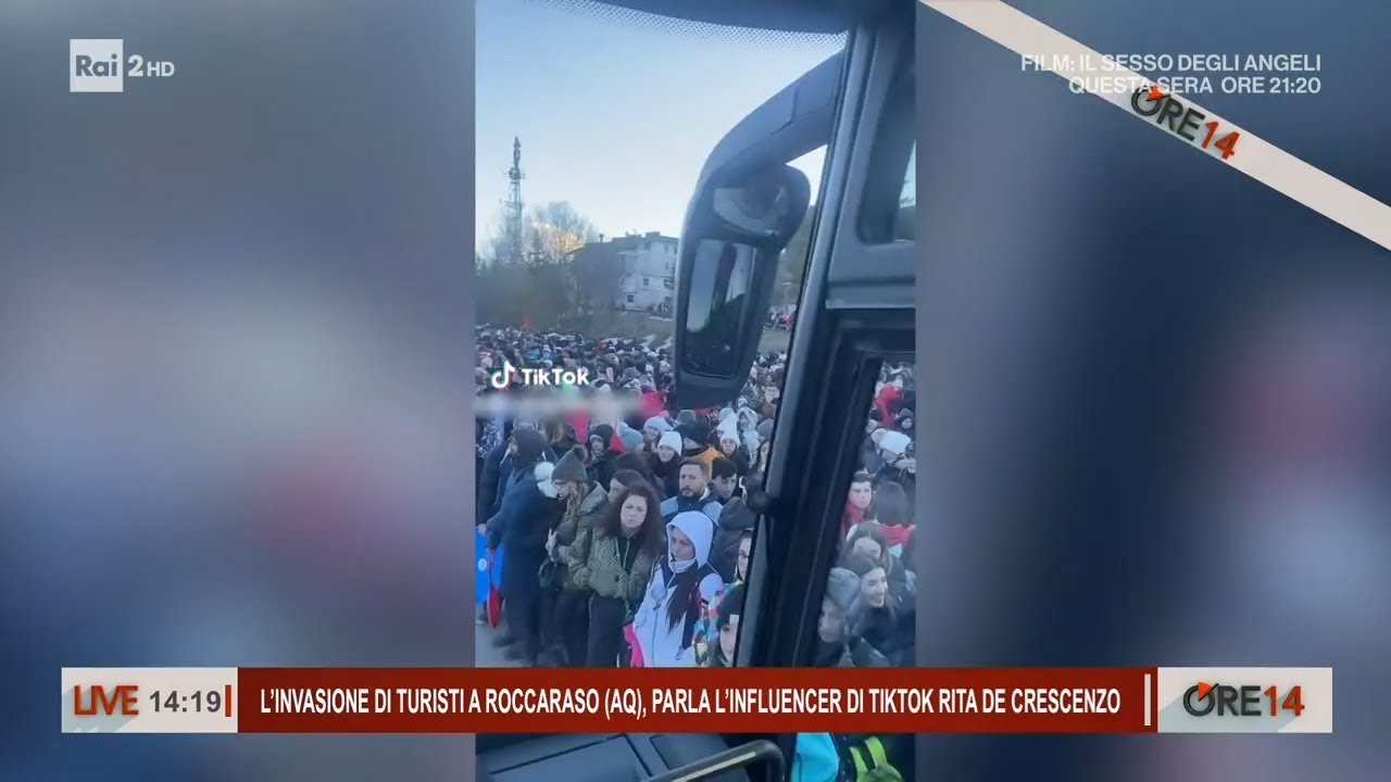Roccaraso presa d'assalto dai turisti, i rifiuti invadono le piste da sci - Ore 14 del 31/01/2025