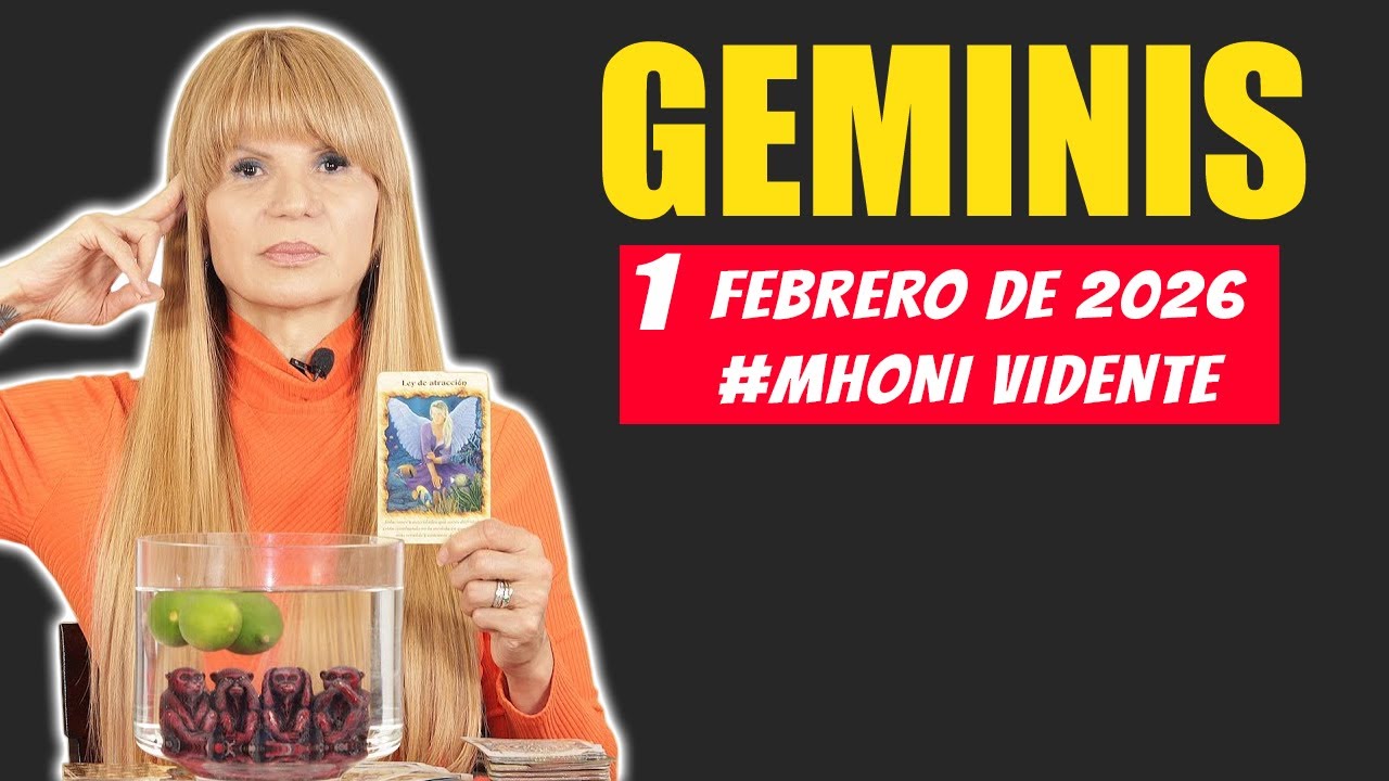 Horóscopo Hoy Geminis 1 de Febrero 2026. Mhoni Vidente TU INTUICIÓN DA MIEDO 😱 DESCUBRES LA VERDAD
