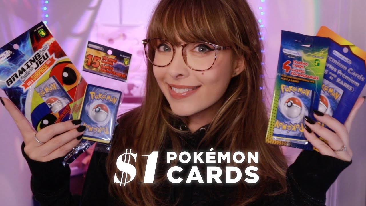 ASMR 💵 I found Pokemon Cards at the Dollar Store! Let&rsquo;s Open them! ✂️  Whispered Pack Opening